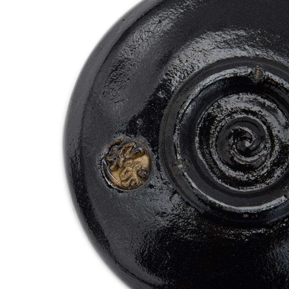 Matcha Bowl Raku Badarai Kuro