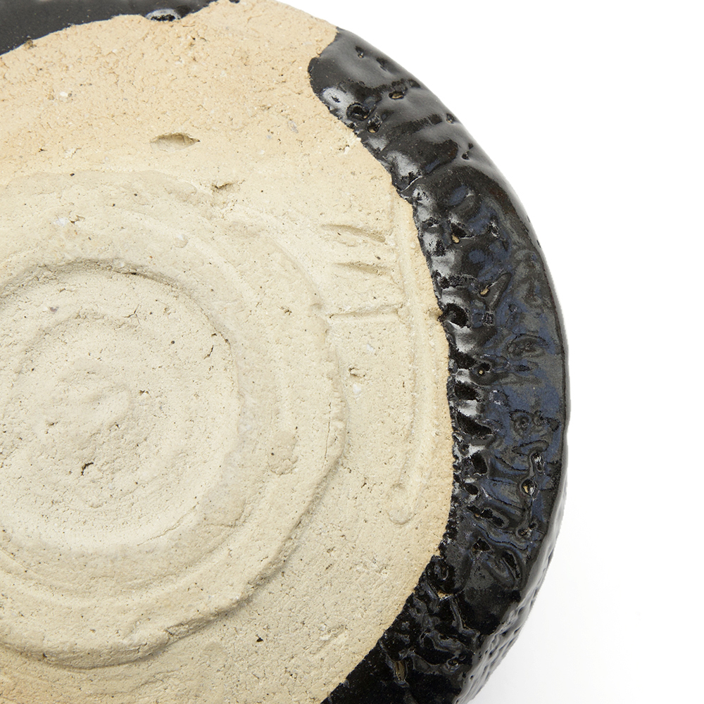 Vintage Chawan Seto-guro Toyozo Arakawa #3