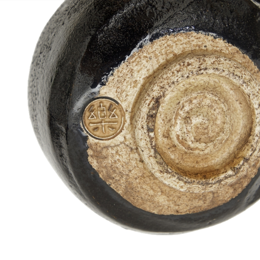 Raku Kichizaemon VI Sanyu Chawan Kuro-Raku