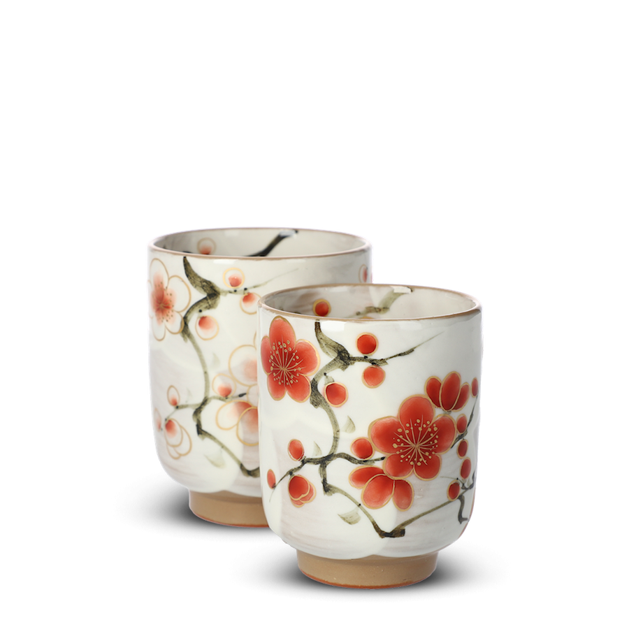 Teacup Pair Toan Ume Yunomi