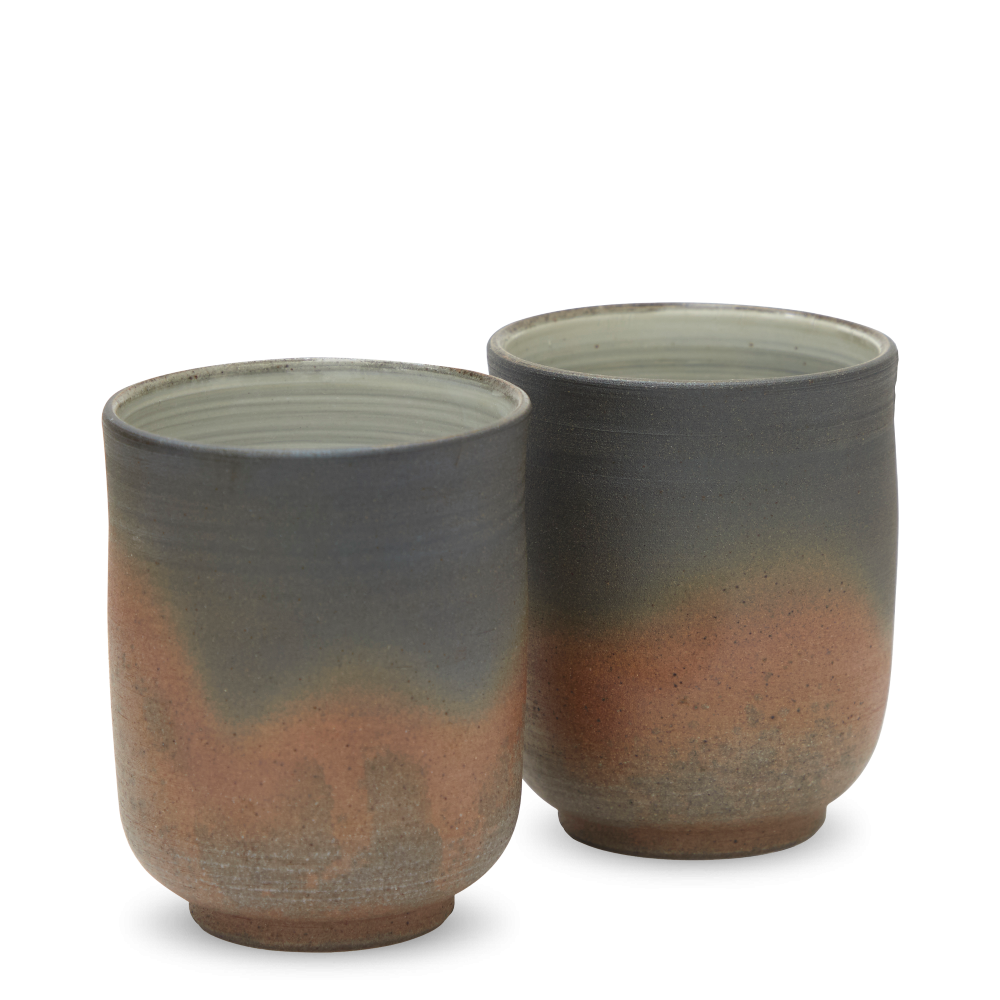 Teacup Pair Set Jinshu Yohen Yunomi