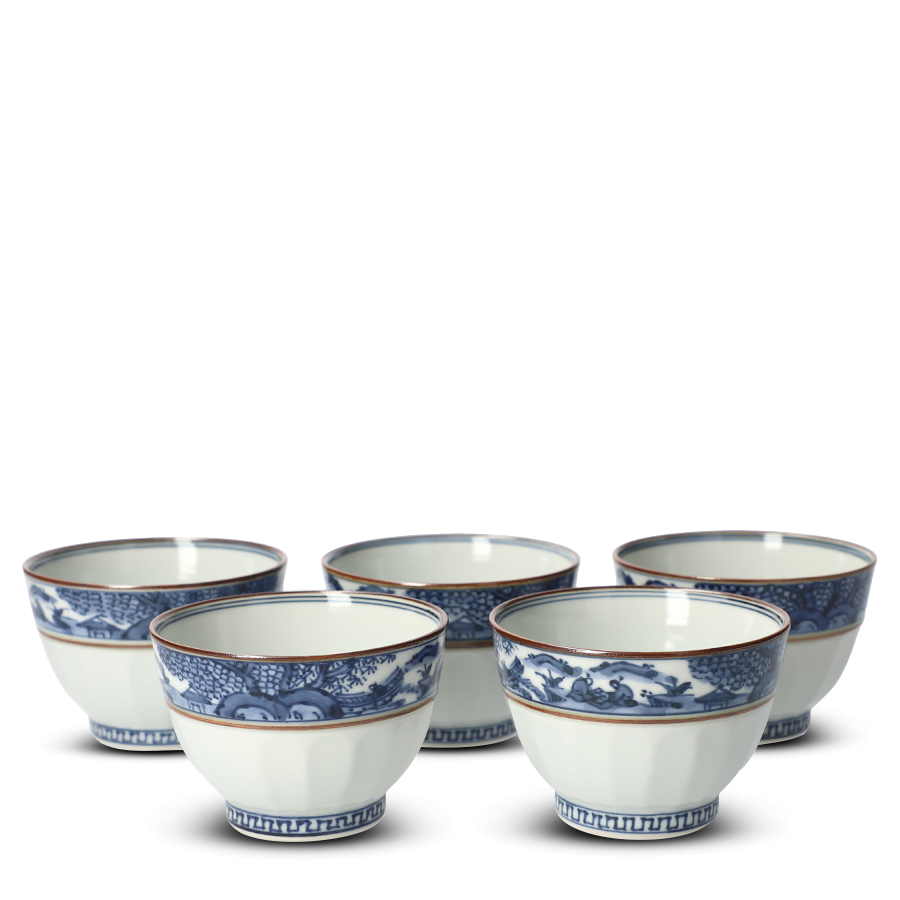 Japanese Teacup Set Porcelain Obisansui Japanese Teacup Set Porcelain Obisansui
