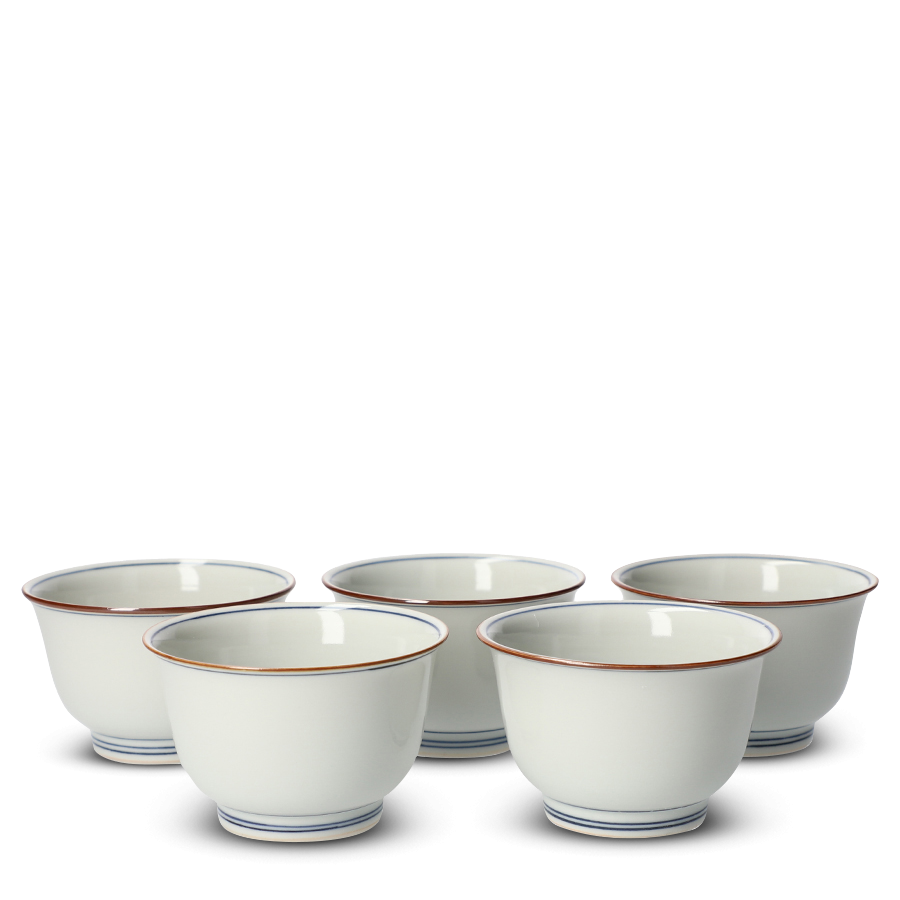 Teetasse Japan Porzellan 5er Set Somekamon Teetasse Japan Porzellan 5er Set Somekamon