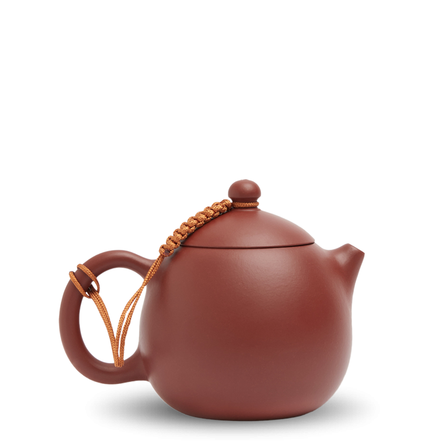 Yixing Teekanne Dragon Egg, rot-brauner Ton, 230ml | Zisha Factory #1