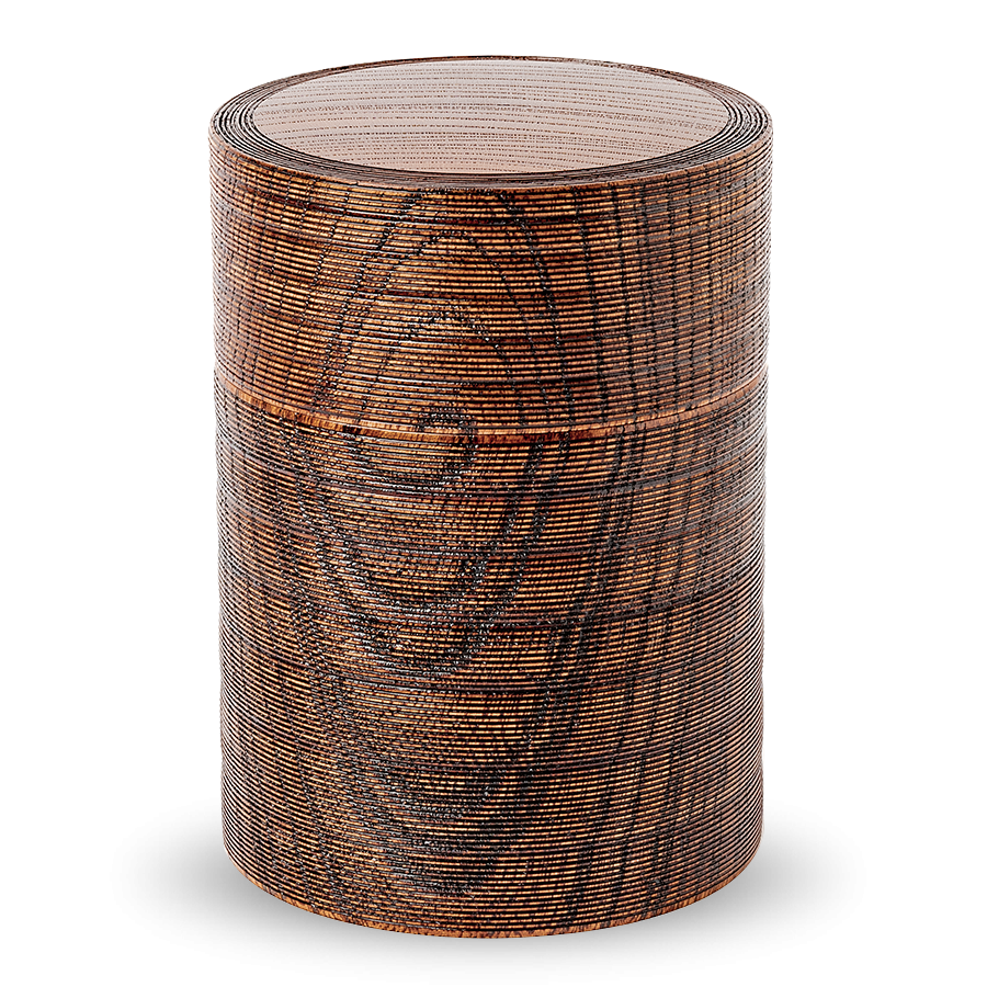 Gato Mikio Tea Caddy Keyaki Gato Mikio Tea Caddy Keyaki