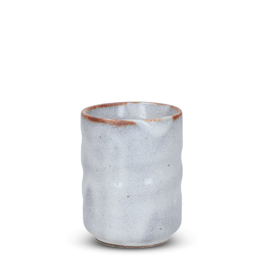 Tasse à thé japonaise en argile Shino Naga Tasse à thé japonaise en argile Shino Naga