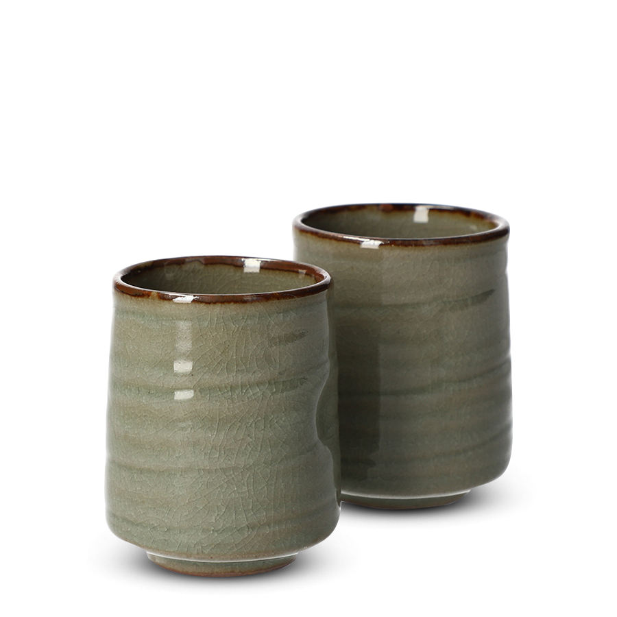 Teacup Pair Mino Shibukusa Teacup Pair Mino Shibukusa