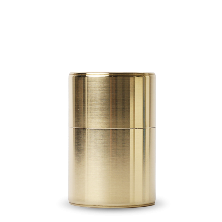 Tea Caddy Kaikado Brass 100g Tea Caddy Kaikado Brass 100g
