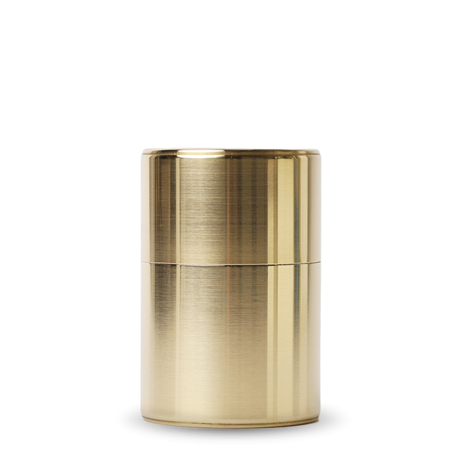 Tea Caddy Kaikado Brass 100g Tea Caddy Kaikado Brass 100g