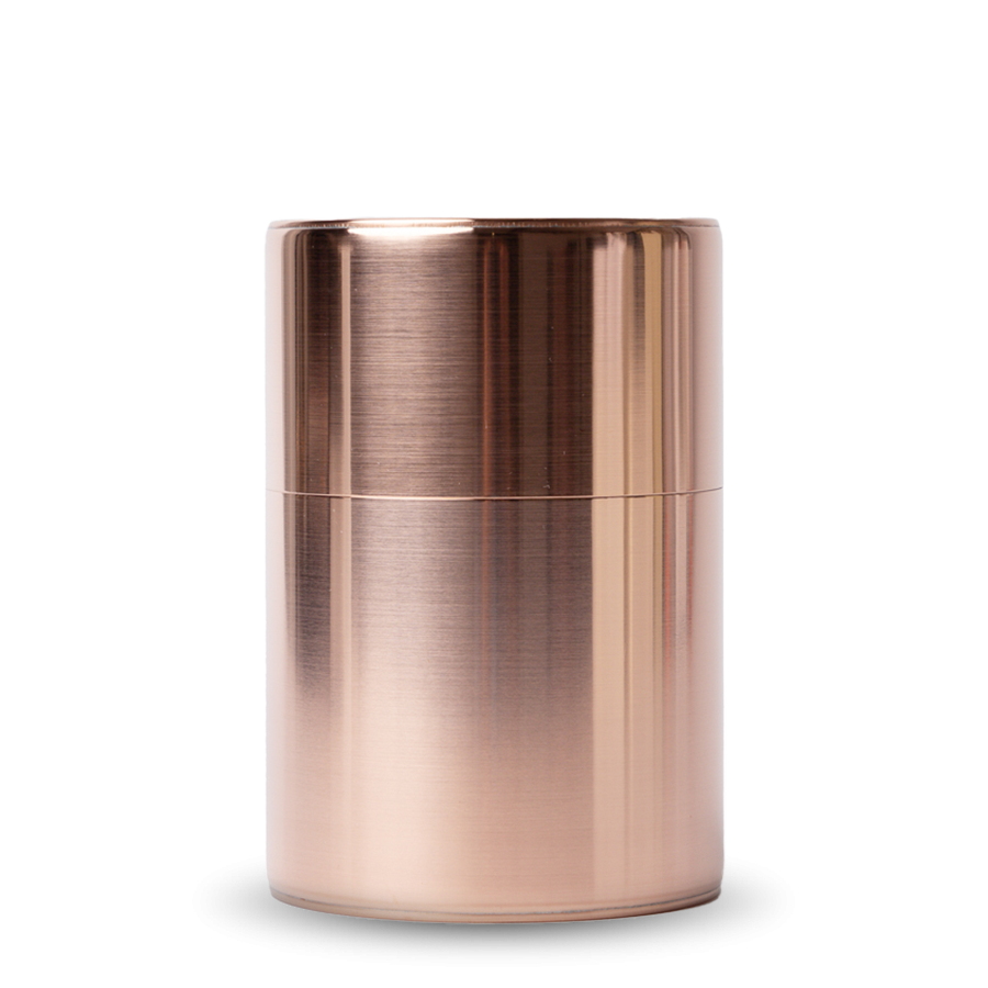 Tea Caddy Kaikado Copper Push Down Lid 200g Tea Caddy Kaikado Copper Push Down Lid 200g