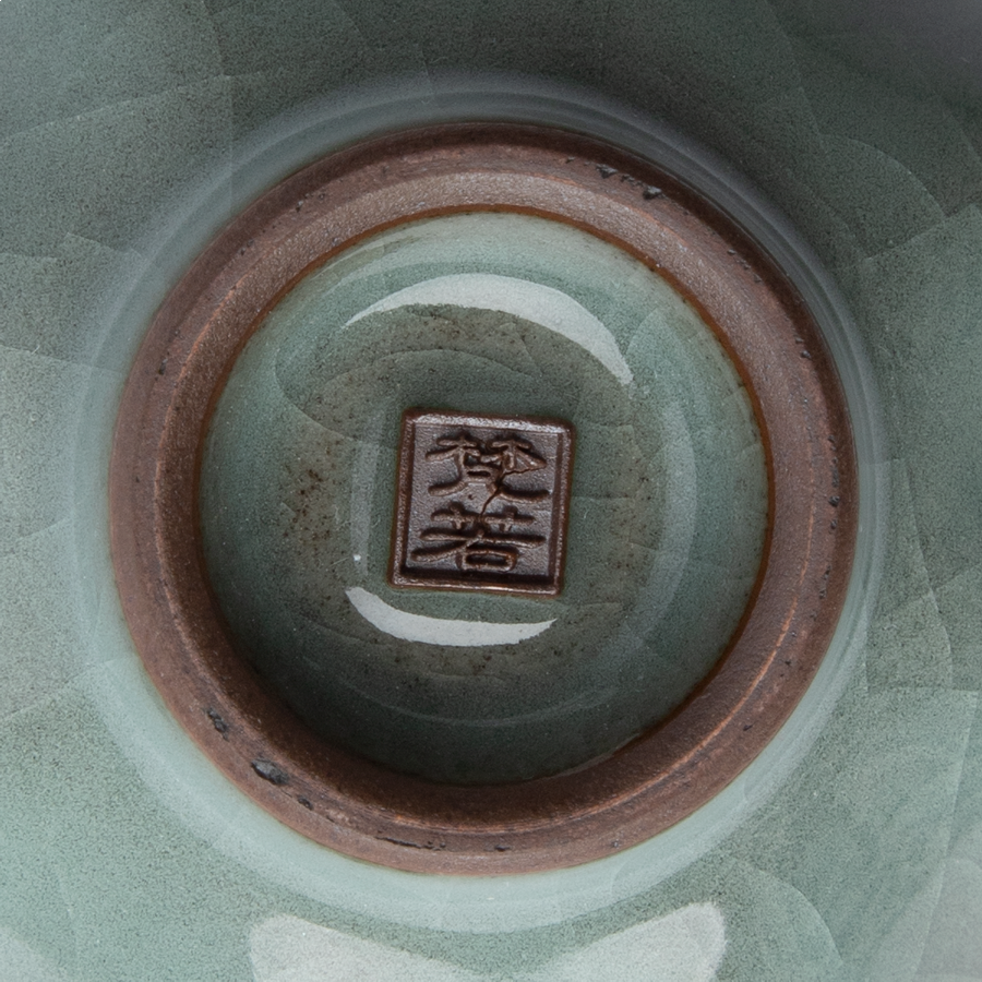 Zhang Weijing Teacup Celadon Ba Jiao Dark Zhang Weijing Teacup Celadon Ba Jiao Dark