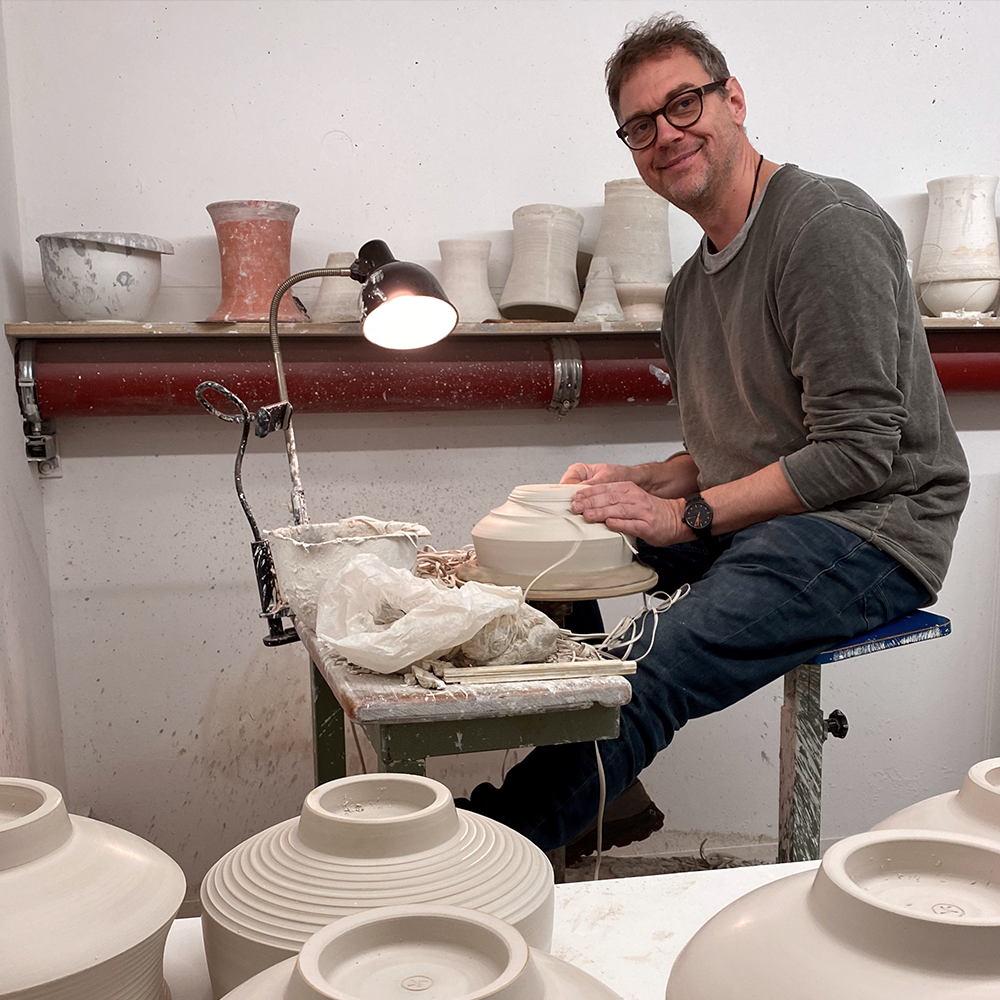 Teetasse Lars Kanter Weiß Türkis Teetasse Lars Kanter Weiß Türkis
