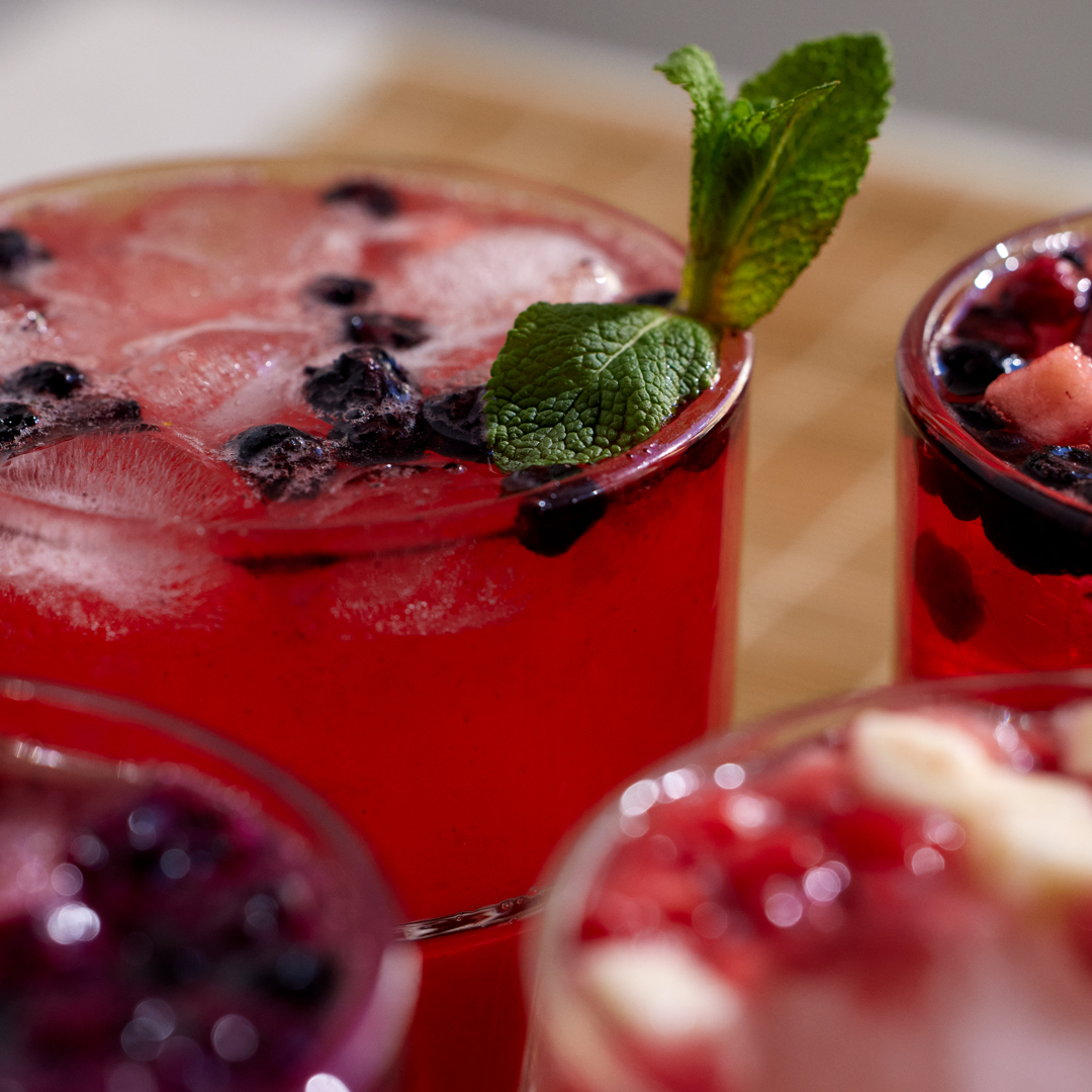 Infusion comestible pitaya myrtille caramel