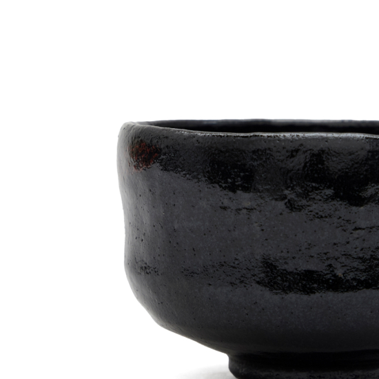 Matcha Schale Raku Rikyu Kuro