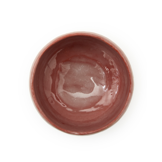 Matcha Schale Raku Jyou Aka