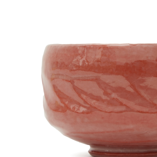 Matcha Schale Raku Jyou Aka