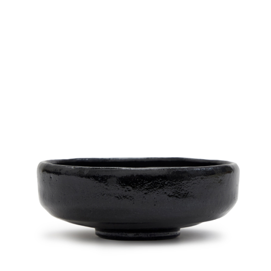 Matcha Schale Raku Badarai Kuro