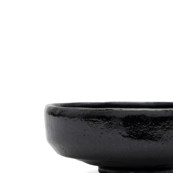 Matcha Schale Raku Badarai Kuro