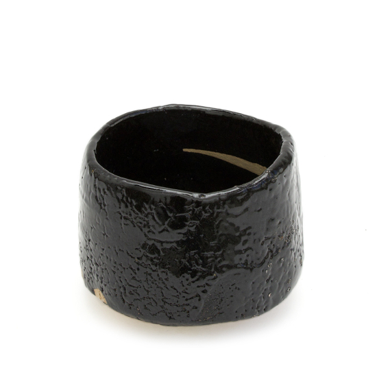 Vintage Chawan Seto-guro Toyozo Arakawa #3