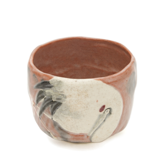 Raku Kichizaemon XIV Kakunyu Chawan Aka-Raku