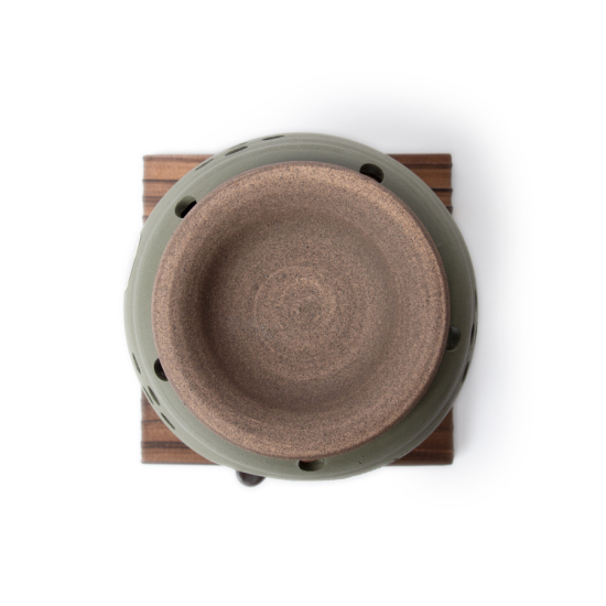Incense burner tea & gentle glow green