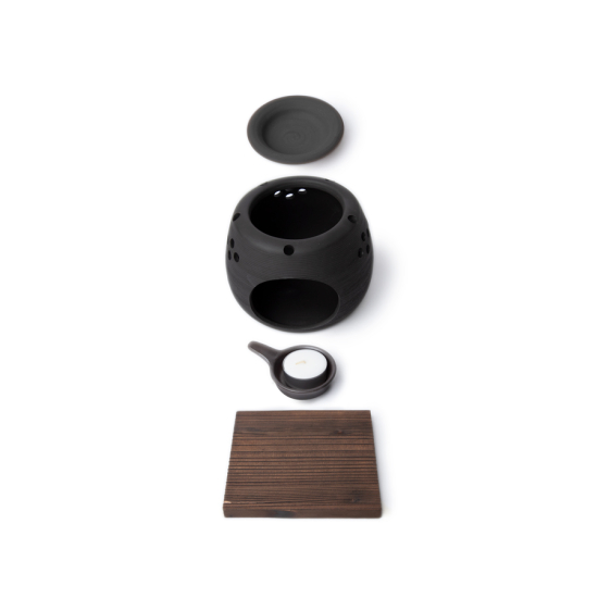 Incense Burner Tea & Gentle Glowing Black