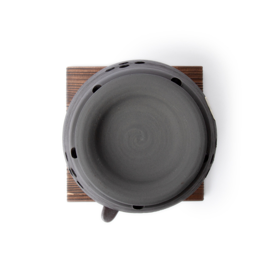 Réchaud Noir Pour Le Fumage Du Thé, Consumation Lente