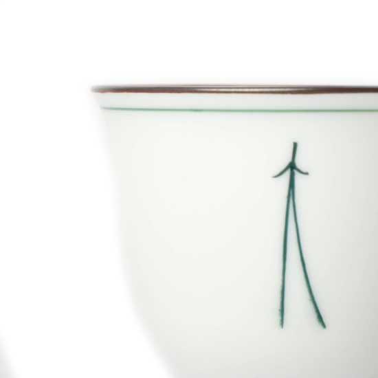Tasse À Thé Japonaise En Porcelaine Grande Matsuba