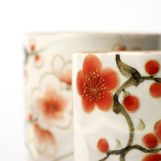 Coffret De 2 Tasses À Thé Japonaises Tōan Ume Yunomi