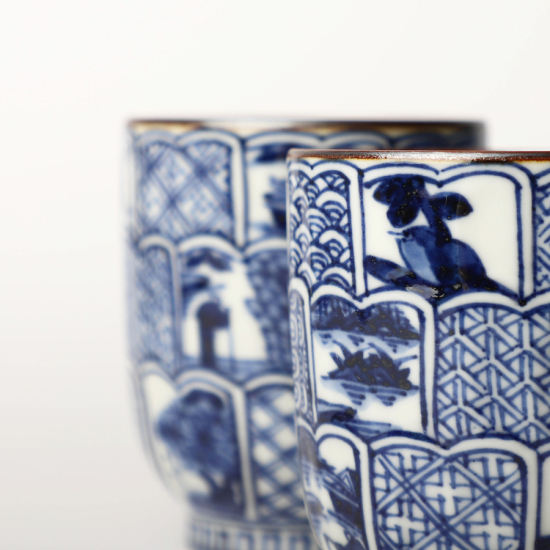 Coffret 2 Pièces En Porcelaine : Kikubori-Shonzui