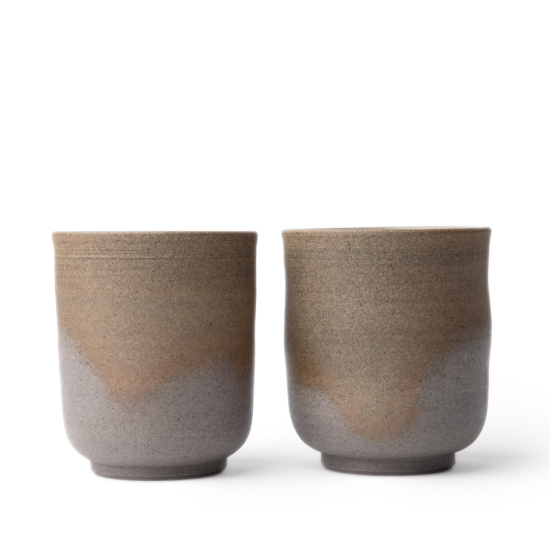 Teacup Pair Set Jinshu Yohen Yunomi