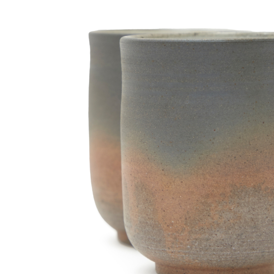 Teacup Pair Set Jinshu Yohen Yunomi