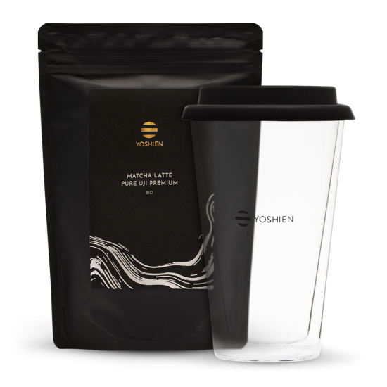 Matcha Latte Glas Set Uji Premium