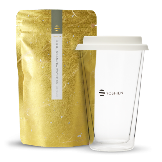 Genmaicha Latte Glass Set 