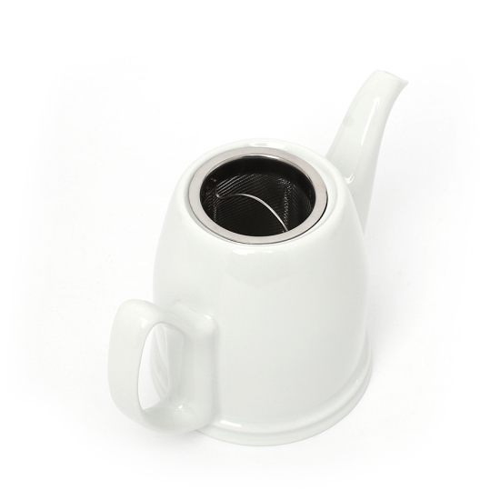Théière En Porcelaine Degrenne Salam Blanche, 1,0l