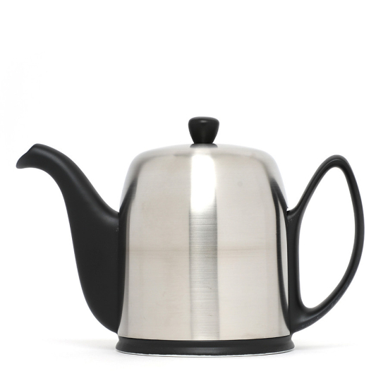 Théière En Porcelaine Noire Degrenne Salam 1,3l