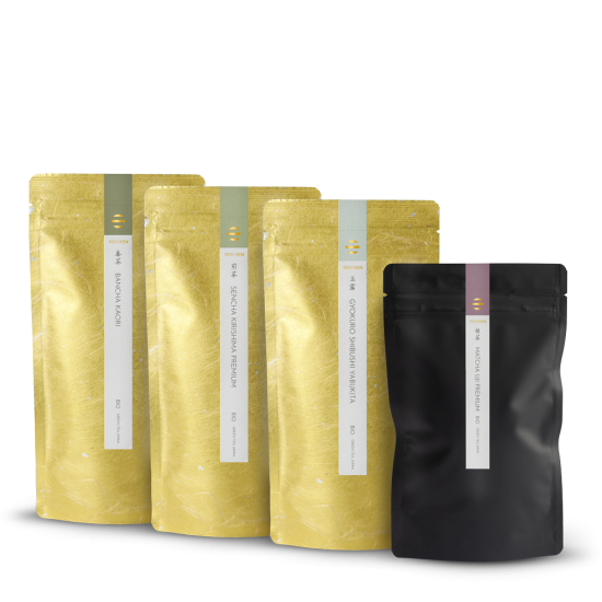 Base Set: Organic Green Tea + Matcha 100g