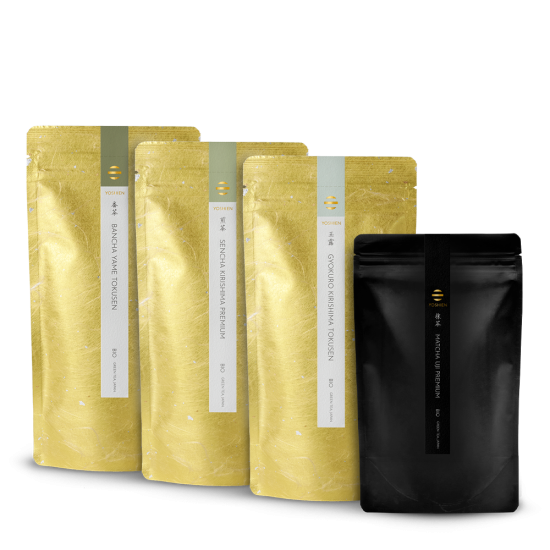 Organic Green Tea Essential Set, 100g Matcha