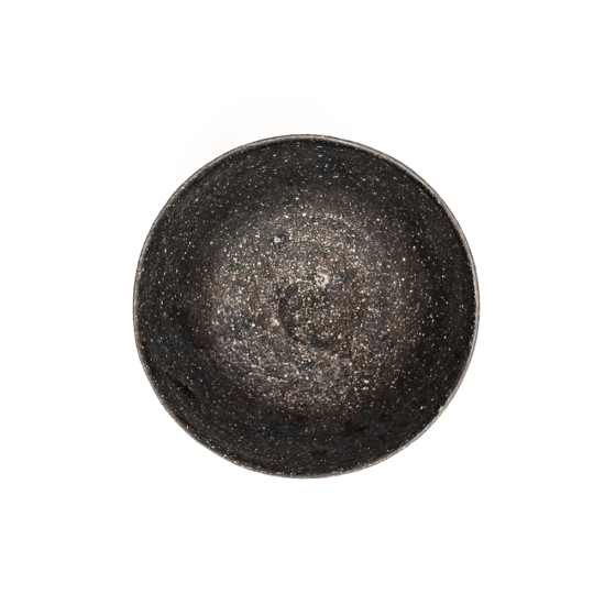 Japanese Tea Bowl Black Round