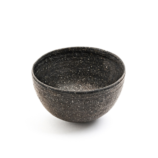 Japanese Teeschale Schwarz Rund