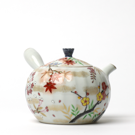 Coffret 5 Tasses À Thé Japonaises En Porcelaine Irodorikachō