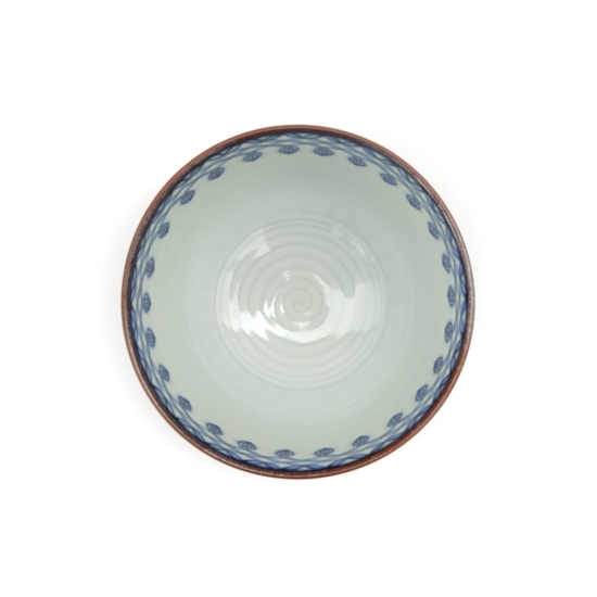 Service à thé japonais 5 tasses en porcelaine Kikuborishonzui