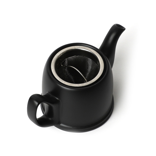 Théière En Porcelaine Degrenne Salam Noire, 350ml