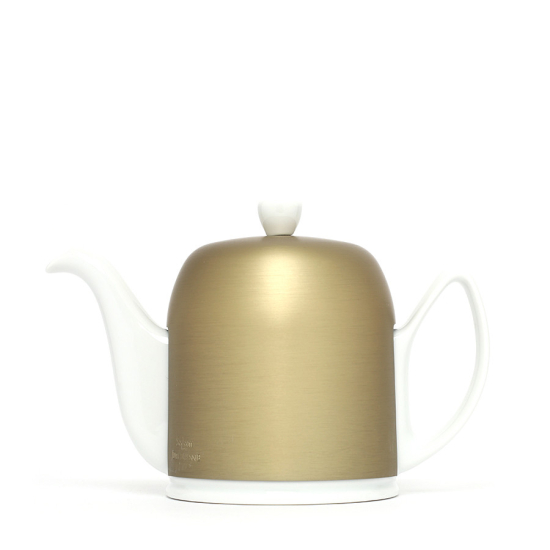 Théière En Porcelaine Degrenne Salam Dorée, 1,0l