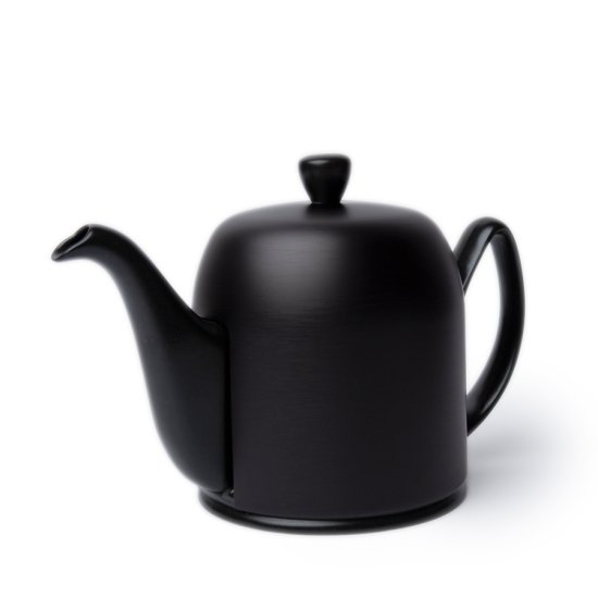 Degrenne Porcelain Teapot Salam Matte Black 6 Cups