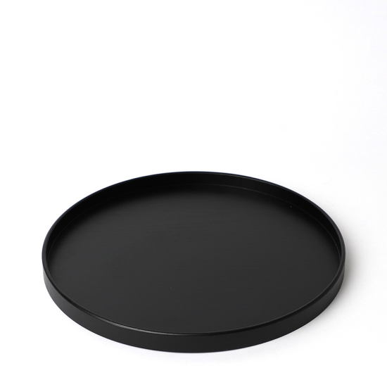 WOODEN JAPANESE TEA TRAY MOKUDE (BLACK), LARGE