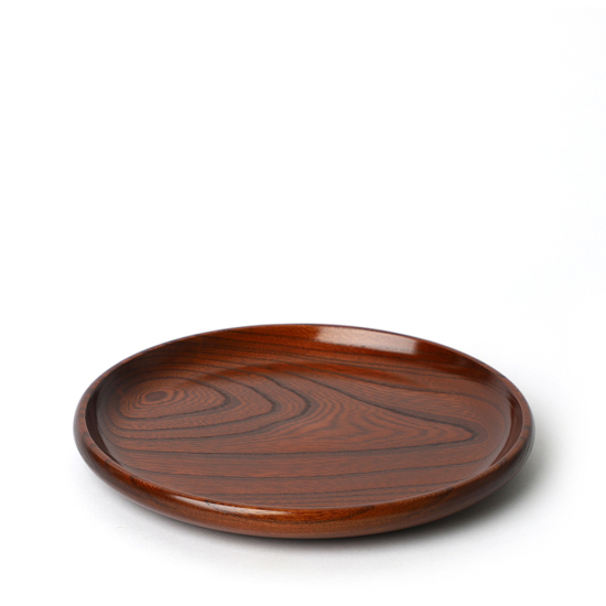 Plateau À Thé Japonais En Bois Keyaki Tamagata