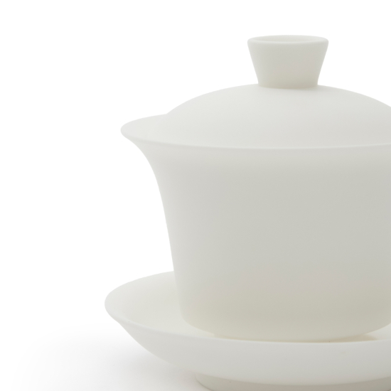 Gaiwan Dehua Porcelain Matte White