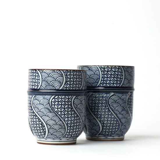 Teetassen Set Japan Jimon-Ori Set