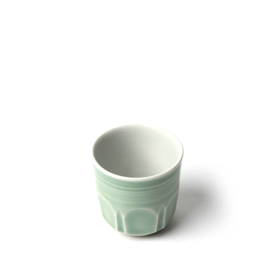 Tasse à thé japonaise Asahiyaki Céladon
